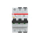 ABB - S300P-Disjoncteur 3P-8A-Courbe B-Pdc 25000A-400VAC 25KA-230VAC 50kA-3 modules