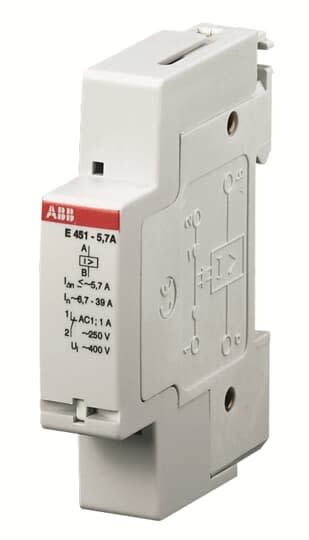 ABB - E451-5.7 A Relais de charge prioritaire (6.7?39A) chauffage control.Pneumatique