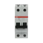 ABB - S200 Disjoncteur modulaire - 2P - 2A - Cbe B - 6000A/10kA (2 modules)-peignable