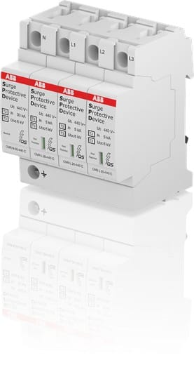 ABB - Parafoudre OVR T2+T3 -3P+N - Imax 20kA -400V - TT/TNS