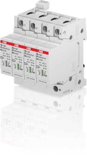 ABB - Parafoudre OVR T2 -4P - Imax 80kA -400V - av. Réserve Sécu. - av. TS - TNS