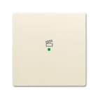 ABB - Enjoliveur 1 Touche 1 Led 1 Picto Scénario Futur Linear Ivory