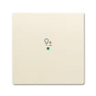 ABB - Enjoliveur 1 Touche 1 Led 1 Picto Variateur Futur Linear Ivory