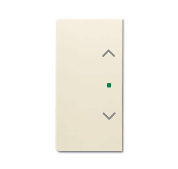 ABB - Enjoliveur 1/2 Touche D/G 1 Led 1 Picto Store Futur Linear Ivory