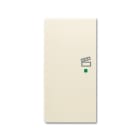 ABB - Enjoliveur 1/2 Touche G 1 Led 1 Picto Scénario Futur Linear Ivory