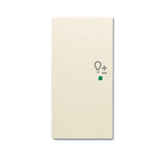 ABB - Enjoliveur 1/2 Touche G 1 Led 1 Picto Variateur Futur Linear Ivory