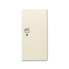 ABB - Enjoliveur 1/2 Touche D 1 Led 1 Picto Scénario Futur Linear Ivory