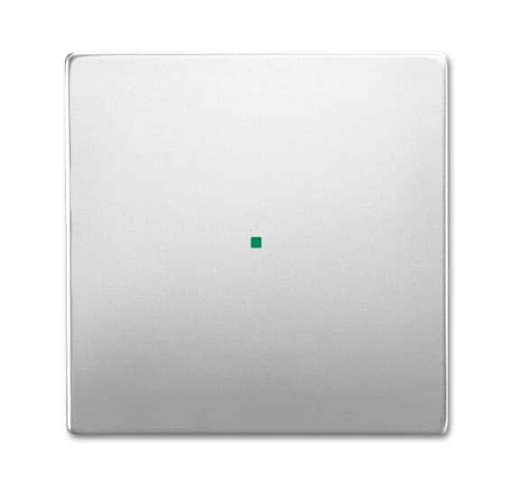 ABB - Enjoliveur 1 Touche 1 Led Pure Stainless Steel