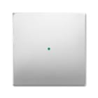 ABB - Enjoliveur 1 Touche 1 Led Pure Stainless Steel