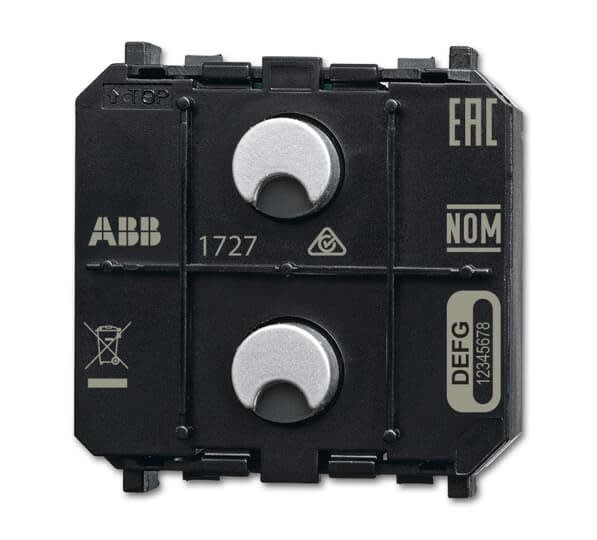 ABB - Capteur f@h Zénit 2 touches LED Wireless