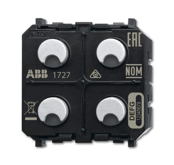 ABB - Capteur Actionneur f@h Zénit 2 touches LED 1xVAR 230V Wireless