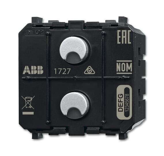 ABB - Capteur Actionneur f@h Zénit 2 touches LED 1xBSO 230V Wireless