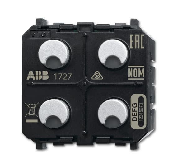 ABB - Capteur Actionneur f@h Zénit 4 touches LED 1xBSO 230V Wireless
