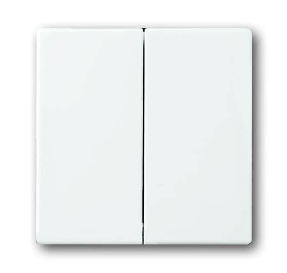 ABB - Futur Linear / Enjoliveur pour double va et vient - Blanc