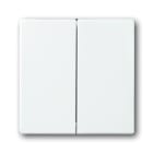 ABB - Futur Linear / Enjoliveur pour double va et vient - Blanc