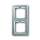ABB - Cadre 2 Postes PureSteel Acier Inox