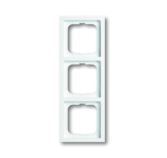 ABB - Futur Linear / Plaque de finition 3 postes - Blanc