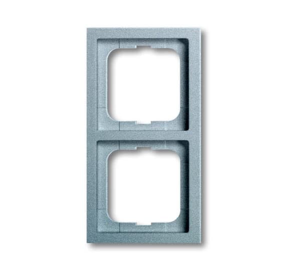 ABB - Futur Linear / Plaque fintion 2 postes - Aluminium