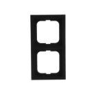 ABB - Futur Linear / Plaque fintion 2 postes - Noir