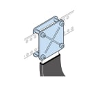 ABB - 4 Plaques Serrage Barres 50mm Armoires