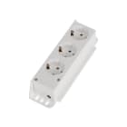 ABB - ZE227 Prise triple de courant 230Vac avec insert EURO pivotable à 120°