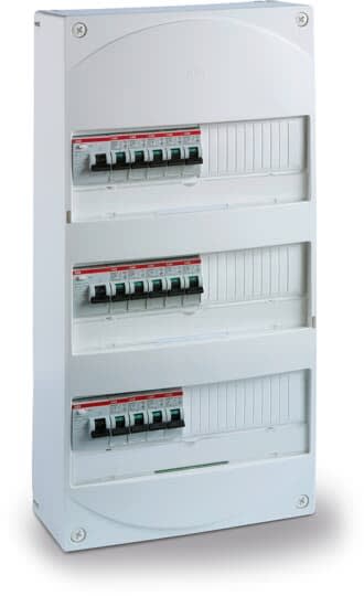 ABB - TABPC4RAUTO Tableau électr. Précâblé 3 Rangées 3xID63A-15 Disj.4.5kAAuto