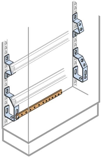 ABB - Support Incliné de Bornier + terre (x2)