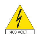 ABB - Etiquette triangle 125mm pour armoires IS2 (x10Pces)