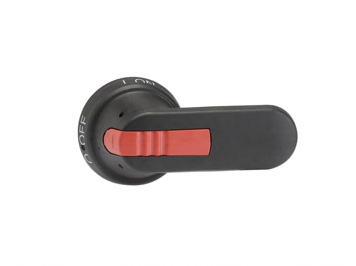 ABB - Poignée Latérale sur Appareil noire 95mm Axe 12mm