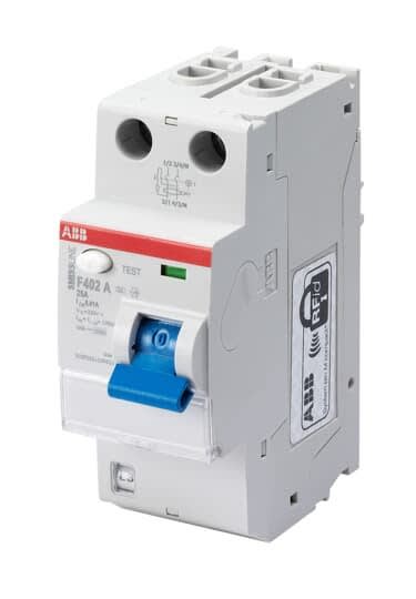ABB - SMISSLINE- Interrupteur Différentiel F402 2P - 25A - 30mA- Type A F402 25 A30