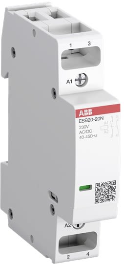ABB - Contacteur modulaire ESBN 20A 2 NF 230VAC/DC
