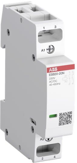 ABB - Contacteur modulaire ESBN 20A 1NO 1NF 230VAC/DC