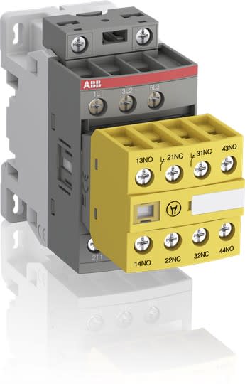 ABB - Contacteur SAFety AFS 4kW AC3-3P+2NO+2NF-24...60Vac