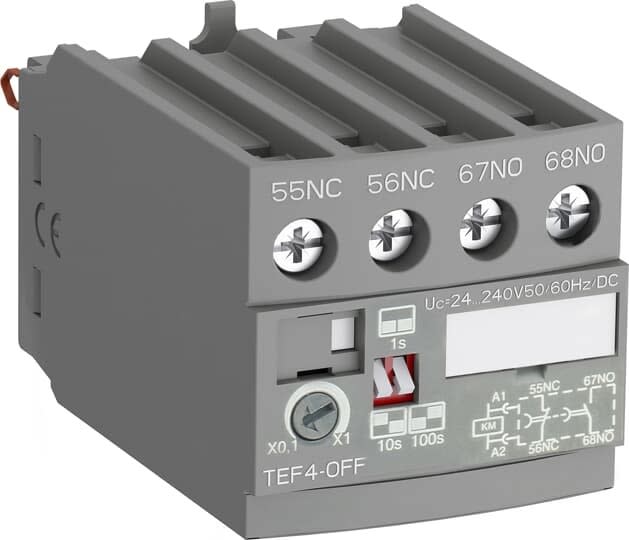 ABB - Bloc Tempo. Face Avant pour contacteurs AF09 à 96-Repos