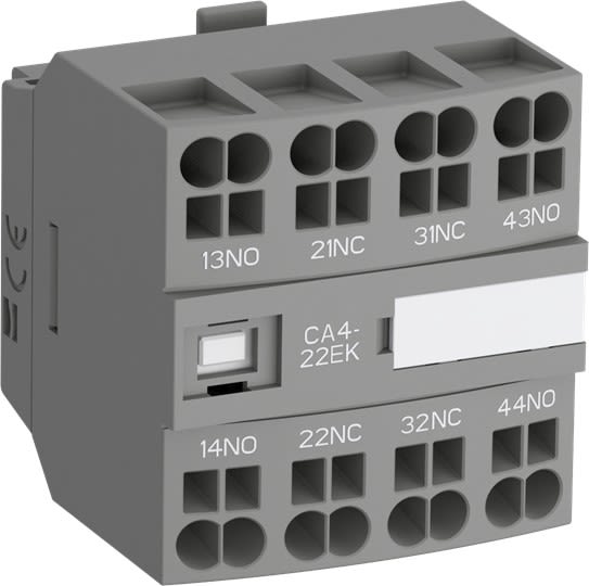 ABB - Contacteur auxiliaire frontal 2NO+2NF pour contacteurs AF09 À 96 SANS CA