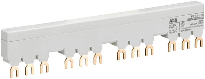 ABB - Peigne d'alimentation 100A Max pour 4 MS116/132 avec 1 contact auxilliaire