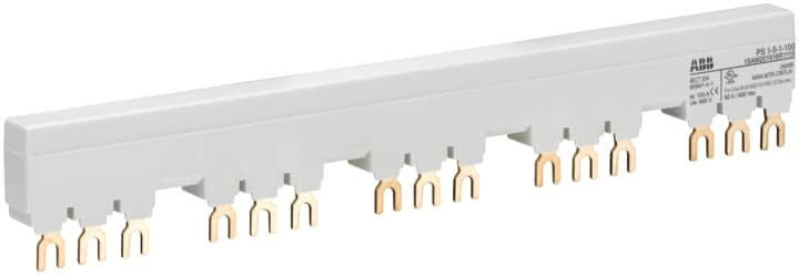 ABB - Peigne d'alimentation 100A Max pour 5 MS116/132 avec 1 contact auxilliaire