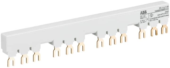 ABB - Peigne d'alimentation 65A Max pour 4 MS116-MS/MO132 avec 1 contact auxilliaire