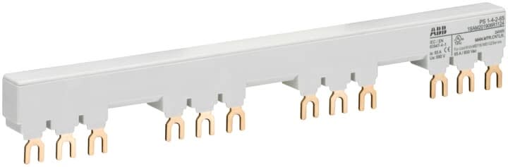ABB - Peigne d'alimentation 65A Max pour 4 MS116-MS/MO132 avec 2 contacts auxilliaires