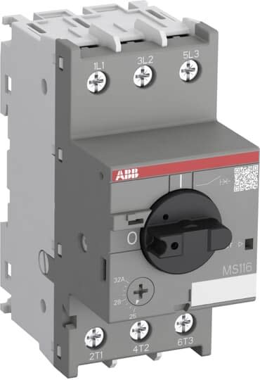 ABB - Disjoncteur moteur MS116 16.00 à 20.00A-Img 300.0A-10Ka