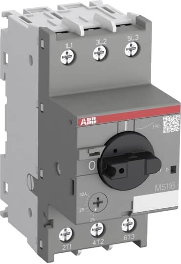 ABB - Disjoncteur moteur MS116 20.00 à 25.00A-Img 375.0A-10Ka