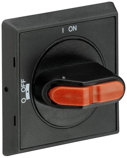 ABB - Poignée IP64 ON/OFF noir pour Disj. Ms avec Axe 6X6mm