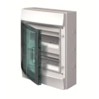 ABB - Mistral65H- Coffret Etanche-2R x 12 modules-Porte Transp.-RAL7035-GWT 750°c