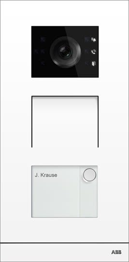 ABB - Platine de rue IP 1 BP blanc