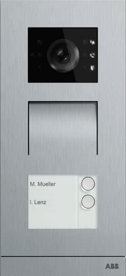 ABB - Platine de rue IP 2 BP acier inoxydable