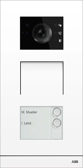 ABB - Platine de rue IP 2 BP blanc