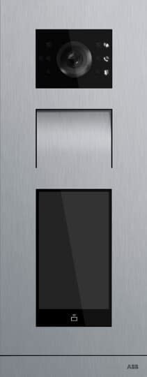 ABB - Platine de rue IP à défilement de noms touche RFIC/DESFIRE acier inoxydable