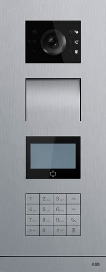 ABB - Platine de rue IP à défilement de noms RFID acier inoxydable