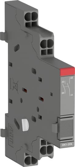 ABB - Contact auxilliaire Push-in Spring latéral Droit 2No pour Disj. MS116-MS/MO132