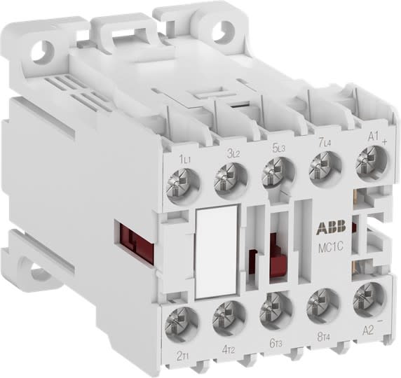 ABB - MC1CC00ATWL Mini Contacteur 3NO+1NC 125VDC +/-30%